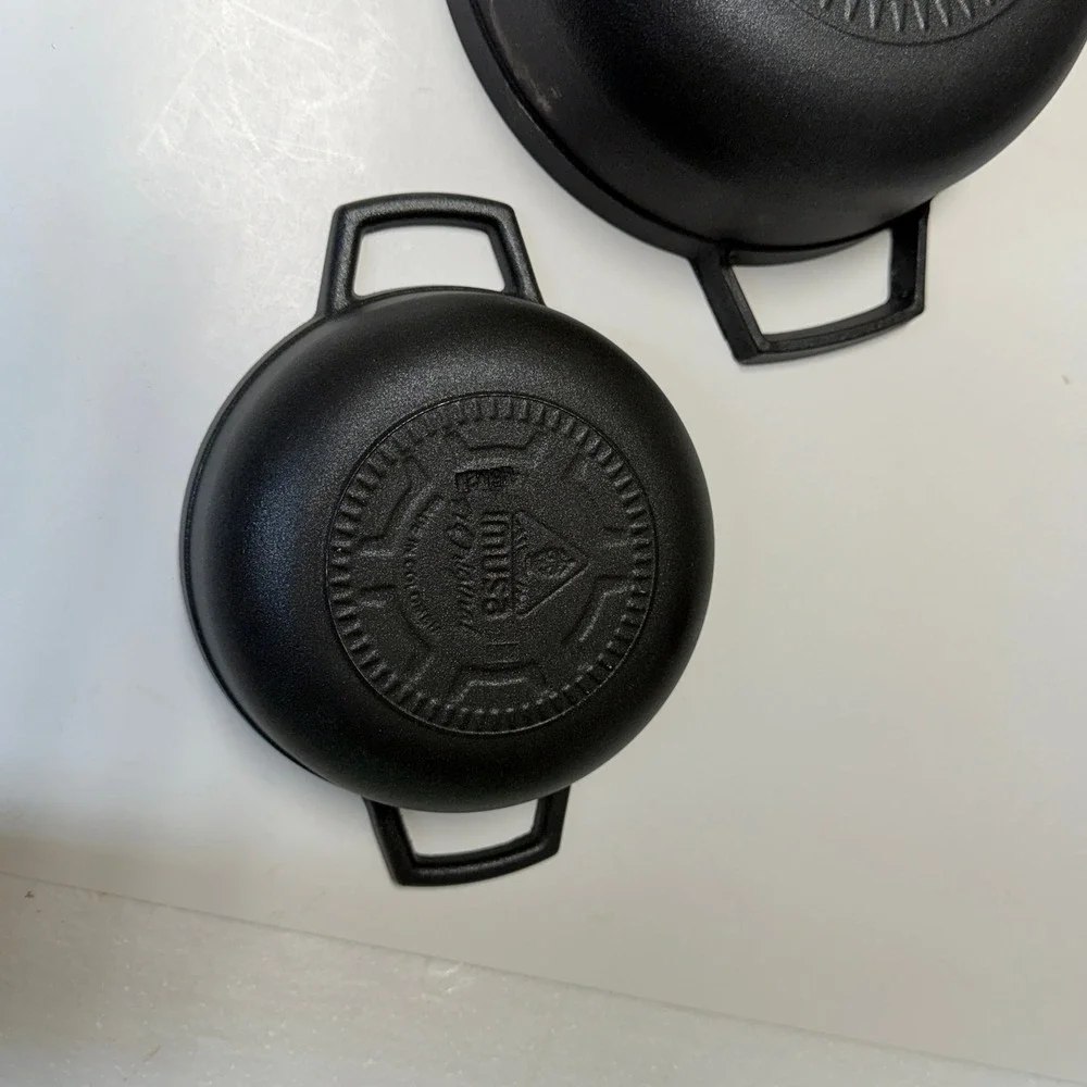 Lot‎ of 3 Imusa Black Cast Aluminum Nesting Pot Kitchen Dual Handle Cookware